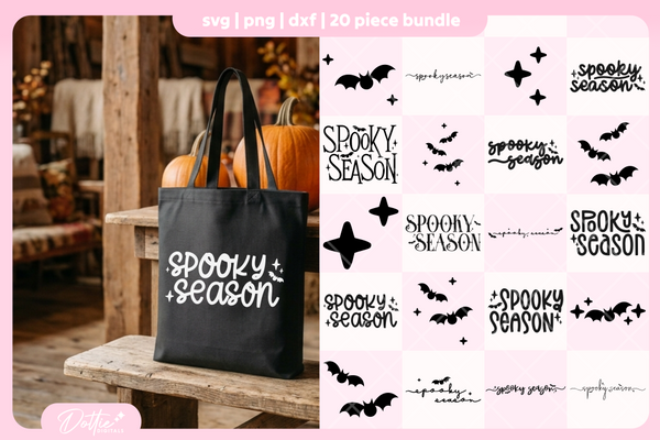 Spooky Season Bundle 20 SVGs PNGs