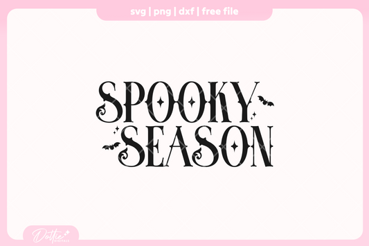 Spooky Season FREE SVG PNG Craft File