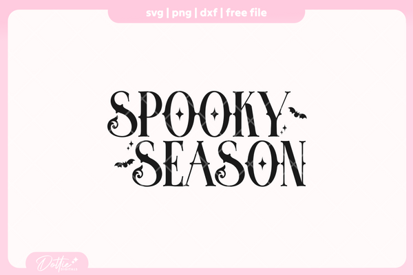 Spooky Season FREE SVG PNG Craft File
