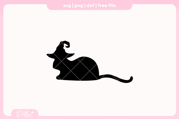Witch Cats Moons FREE SVG PNG Craft File