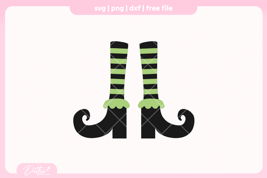 Witch Feet FREE SVG PNG Craft File
