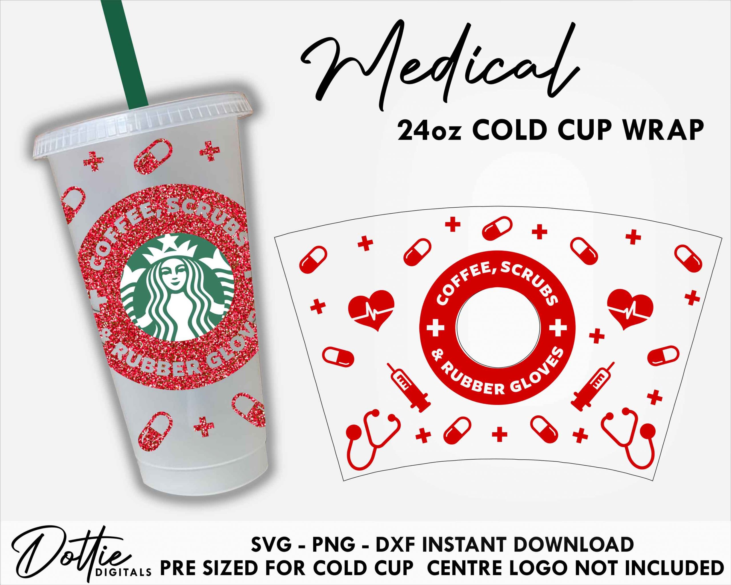 Nurse Medical Healthcare Personalized Starbucks Cup / Coffee 