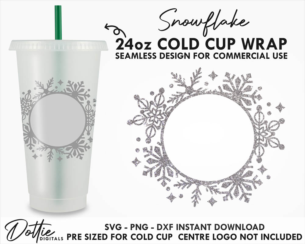 Dottie Digitals - Stars Mini Starbucks Cup SVG PNG DXF Cutting File - 16oz  Cold Cup - Baby Starbucks Design Small Venti Cup Instant Digital Download