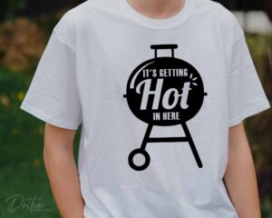 It's Getting Hot In Here SVG PNG DXF File Digital Download Craft File - BBQ Barbeque Apron Design