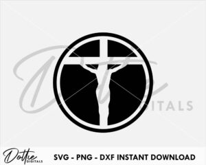 Lord Jesus Cross SVG PNG DXF Bible Religion Christianity God Lord Jesus Easter Christmas Cutting File Silhouette Bible Religious Craft File