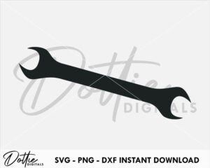 Wrench Spanner Tool SVG PNG DXF Plummer Joiner Hammer Workman Handy Man Builder Power Tool Cutting File Silhouette Man Job Work Craft