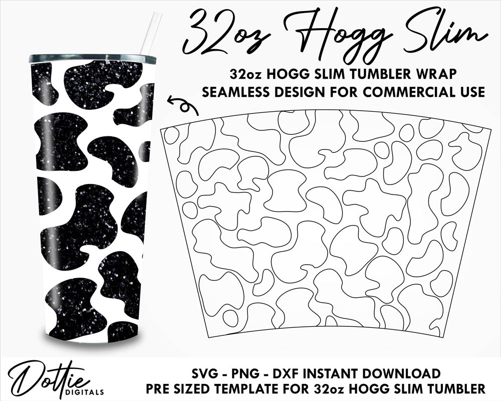 Hogg Skinny With Handle 30oz Tumbler Template Full Wrap for 30oz Hoggdle Skinny  Tumbler Template Cricut and Slhouette Svg Dxf Png Pdf Docx 