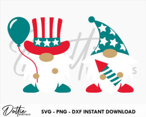4th July Gonks SVG PNG DXF American Independence Day Gnomes Cutting File Design - Little Men Patriotic Usa United States Craft File