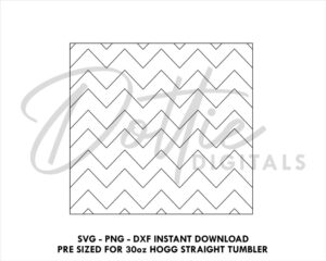 Zig Zags 30 Oz HOGG Straight Tumbler Wrap SVG PNG Dxf Peek A Boo Straight Duo, Straight Plus Tumbler Template  - Instant Digital Download