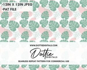 Cheese Plant Repeat Pattern Download, Digital Paper, Seamless, JPG, PAT File,