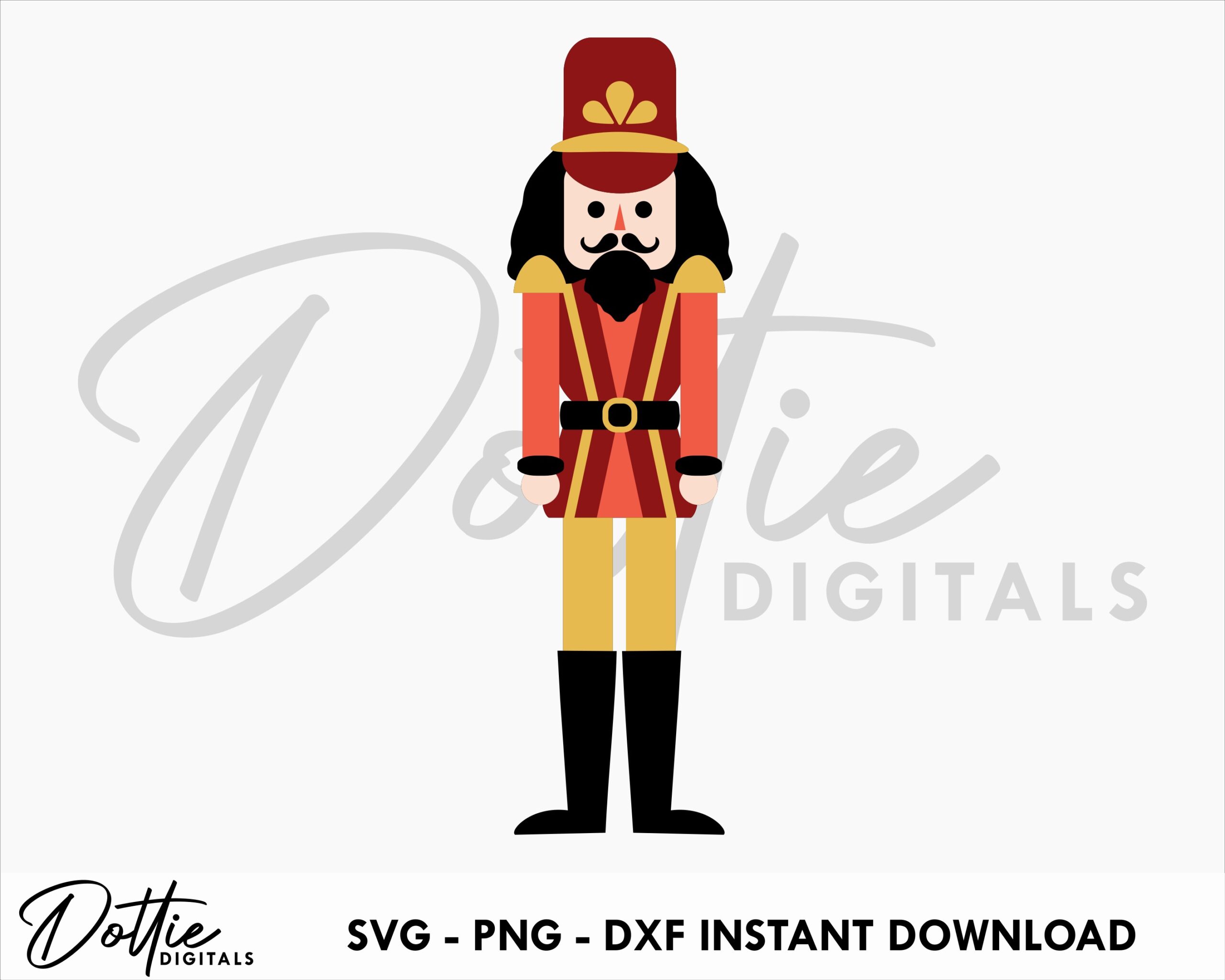 Christmas Nutcracker Soldier Svg Png Dxf Sublimation Sticker Cutting