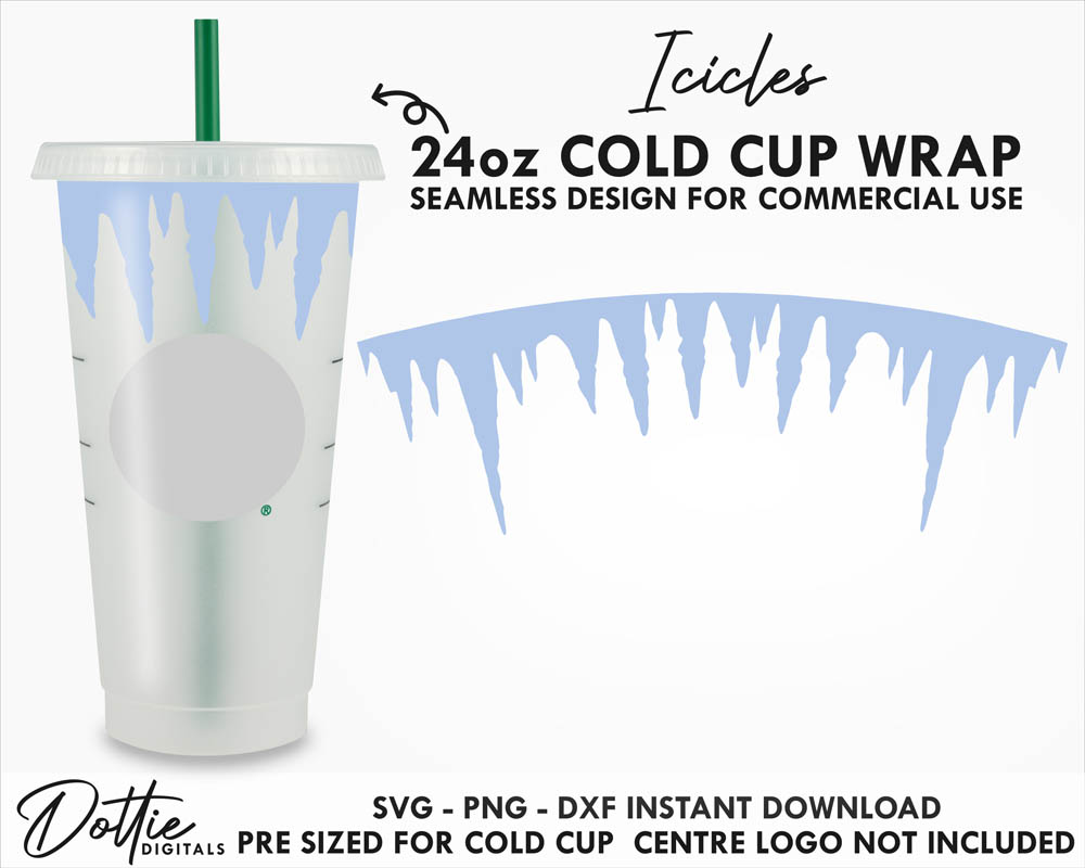 Dottie Digitals - Marshmallow Charms 24oz Starbucks Cold Cup Wrap SVG PNG  DXF Cutting File