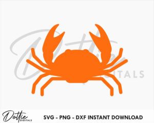 Cute Crabs SVG PNG DXF Cutting Craft File Digital Download Cricut Silhouette