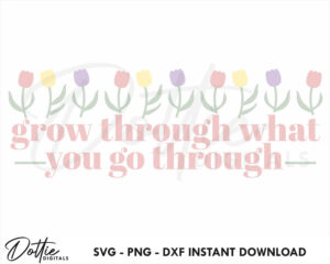 Tulips SVG PNG DXF Cutting Craft File Digital Download Cricut Silhouette
