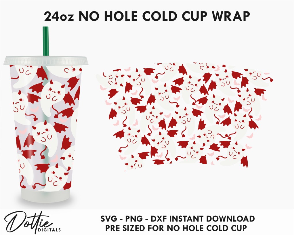 24oz Strawberry No Hole Starbucks Cold Cup Svg, (2633341)