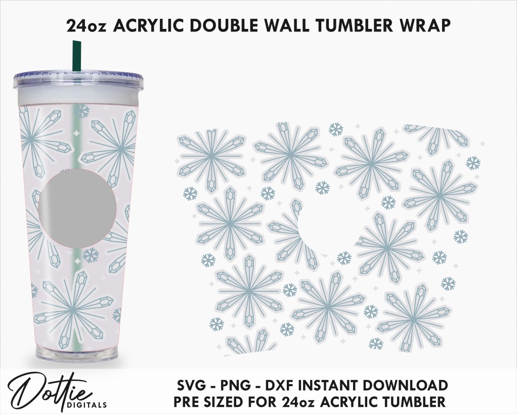 24oz Venti Cold Cup Diamonds for Starbucks Cup Svg Dxf Png 