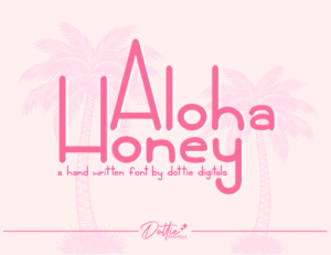 Aloha Honey Font – Handwritten Sans-Serif Font