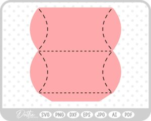 3D Pillow Box Paper Craft SVG PNG DXF – Cricut Silhouette Cutting File