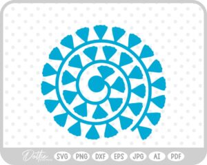 Rolled Paper Flower SVG PNG DXF – Cricut Silhouette Cutting File