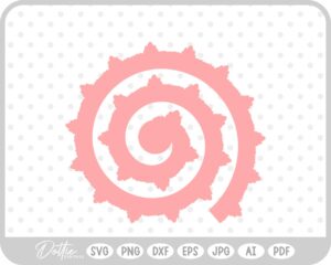 Paper Flower Template SVG PNG DXF – Cricut Silhouette Cutting File