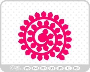 Paper Flower Template SVG PNG DXF – Cricut Silhouette Cutting File