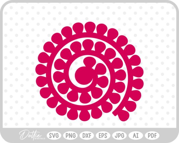 Paper Flower Template SVG PNG DXF – Cricut Silhouette Cutting File