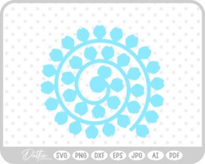 Paper Flower Template SVG PNG DXF – Cricut Silhouette Cutting File
