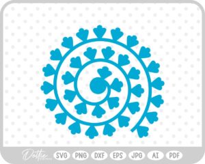 Paper Flower Template SVG PNG DXF – Cricut Silhouette Cutting File