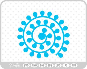 Paper Flower Template SVG PNG DXF – Cricut Silhouette Cutting File