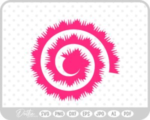 Rolled Flower SVG PNG DXF – Cricut Silhouette Cutting File