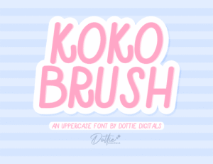 Koko Brush Font – Handwritten Sans-Serif Font