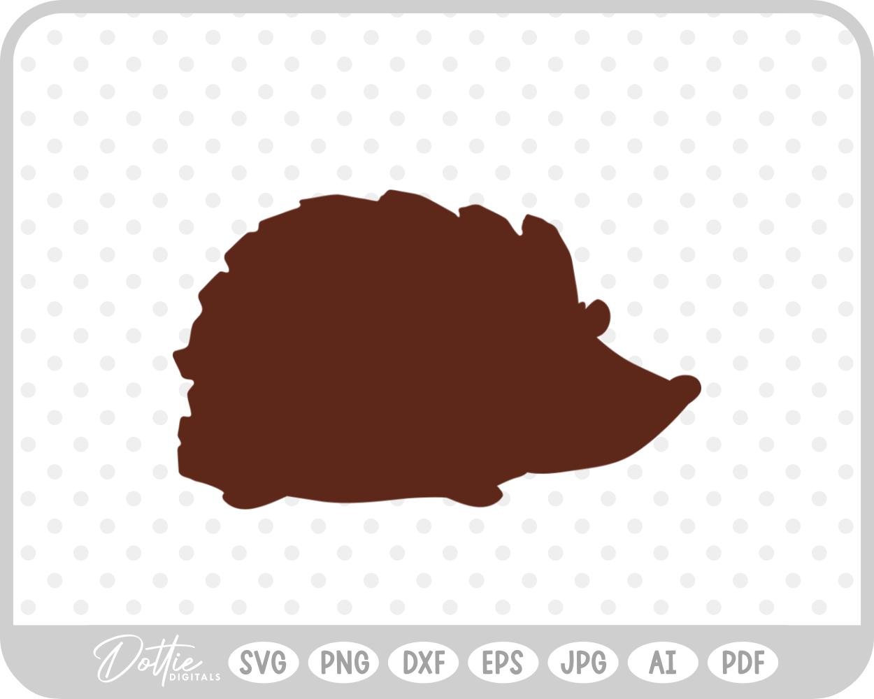 Hedgehog SVG PNG DXF – Cricut Silhouette Cutting File
