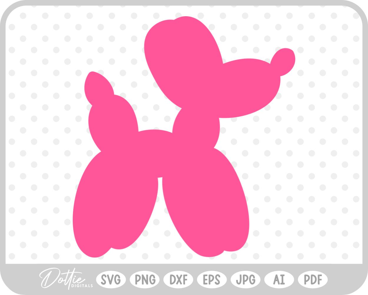 Balloon Dog SVG PNG DXF – Cricut Silhouette Cutting File