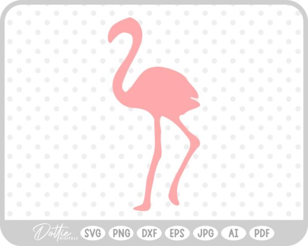 Flamingo Silhouette SVG PNG DXF – Cricut Silhouette Cutting File