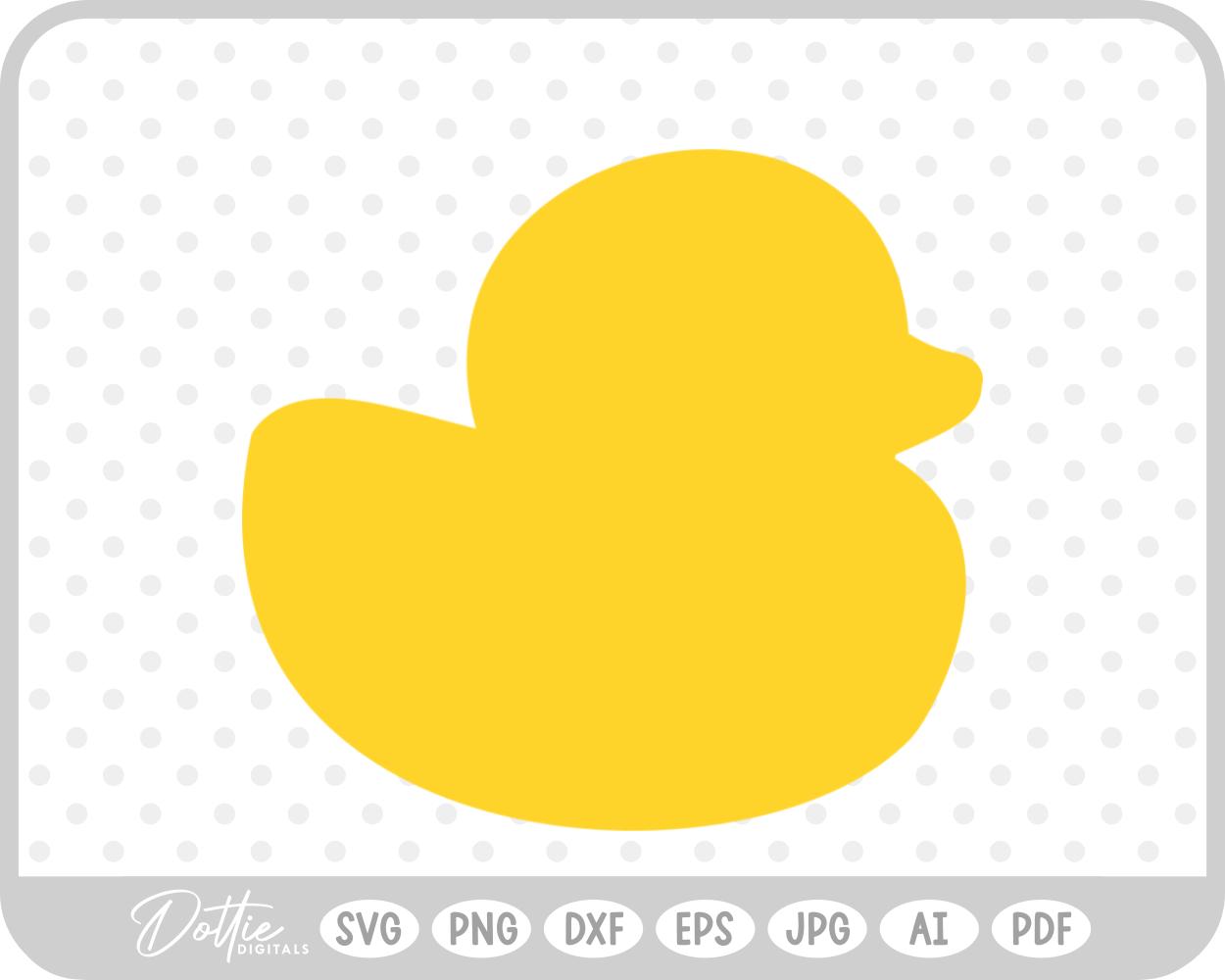 Rubber Duck SVG PNG DXF – Cricut Silhouette Cutting File