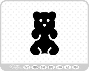 Candy Bear SVG PNG DXF – Cricut Silhouette Cutting File