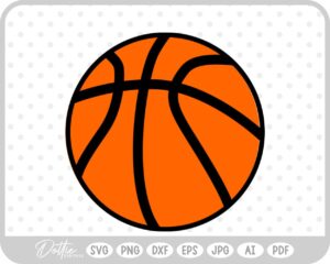 Basketball SVG PNG DXF – Cricut Silhouette Cutting File