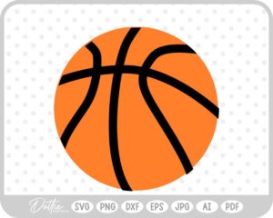 Basketball SVG PNG DXF – Cricut Silhouette Cutting File