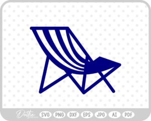 Deck Chair Pool Summer Vacay Vacation SVG PNG DXF – Cricut Silhouette Cutting File