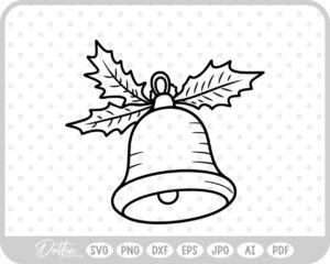 Bells Christmas Wedding Bell Sleigh SVG PNG DXF – Cricut Silhouette Cutting File