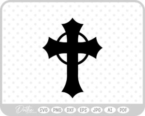 Religious Cross SVG PNG DXF – Cricut Silhouette Cutting File