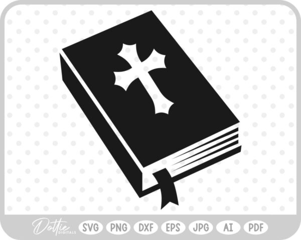 Holy Bible Book Religious Jesus  SVG PNG DXF – Cricut Silhouette Cutting File