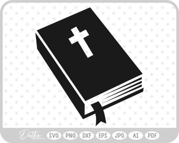 Holy Bible Book Religious Jesus  SVG PNG DXF – Cricut Silhouette Cutting File