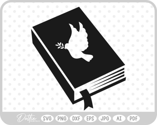 Holy Bible Book Religious Jesus  SVG PNG DXF – Cricut Silhouette Cutting File