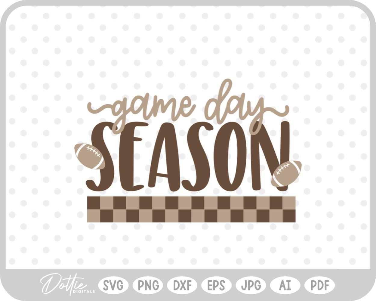 Touch Down Football Big Game Sunday Half Time Show SVG PNG DXF – Cricut Silhouette Cutting File