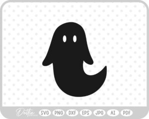 Ghost SVG PNG DXF – Cricut Silhouette Cutting File