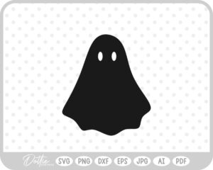 Ghost SVG PNG DXF – Cricut Silhouette Cutting File