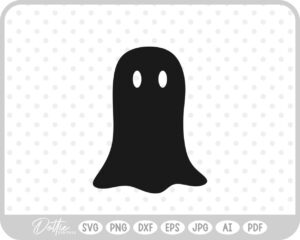 Ghost SVG PNG DXF – Cricut Silhouette Cutting File