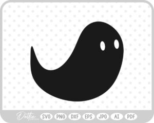 Ghost SVG PNG DXF – Cricut Silhouette Cutting File