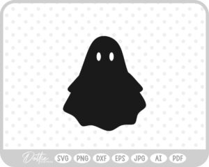 Ghost SVG PNG DXF – Cricut Silhouette Cutting File